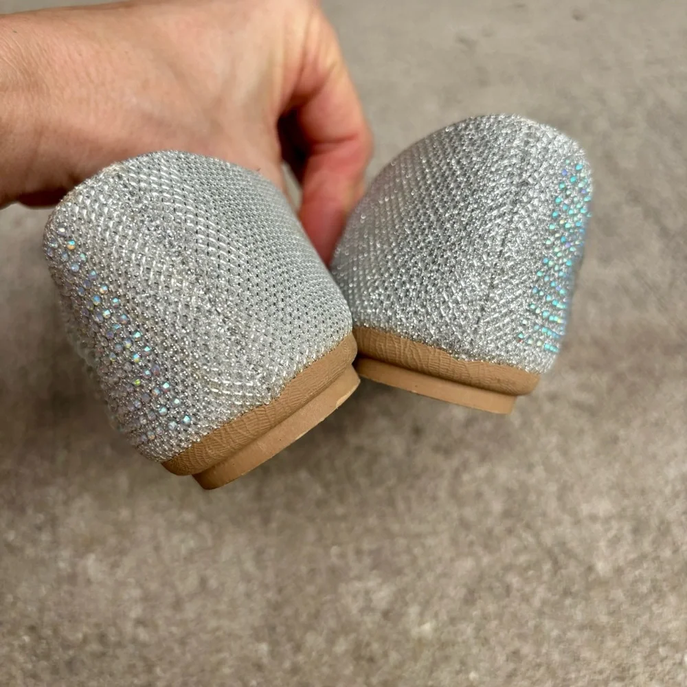 Girls size 5.5 bejeweled flat shoes